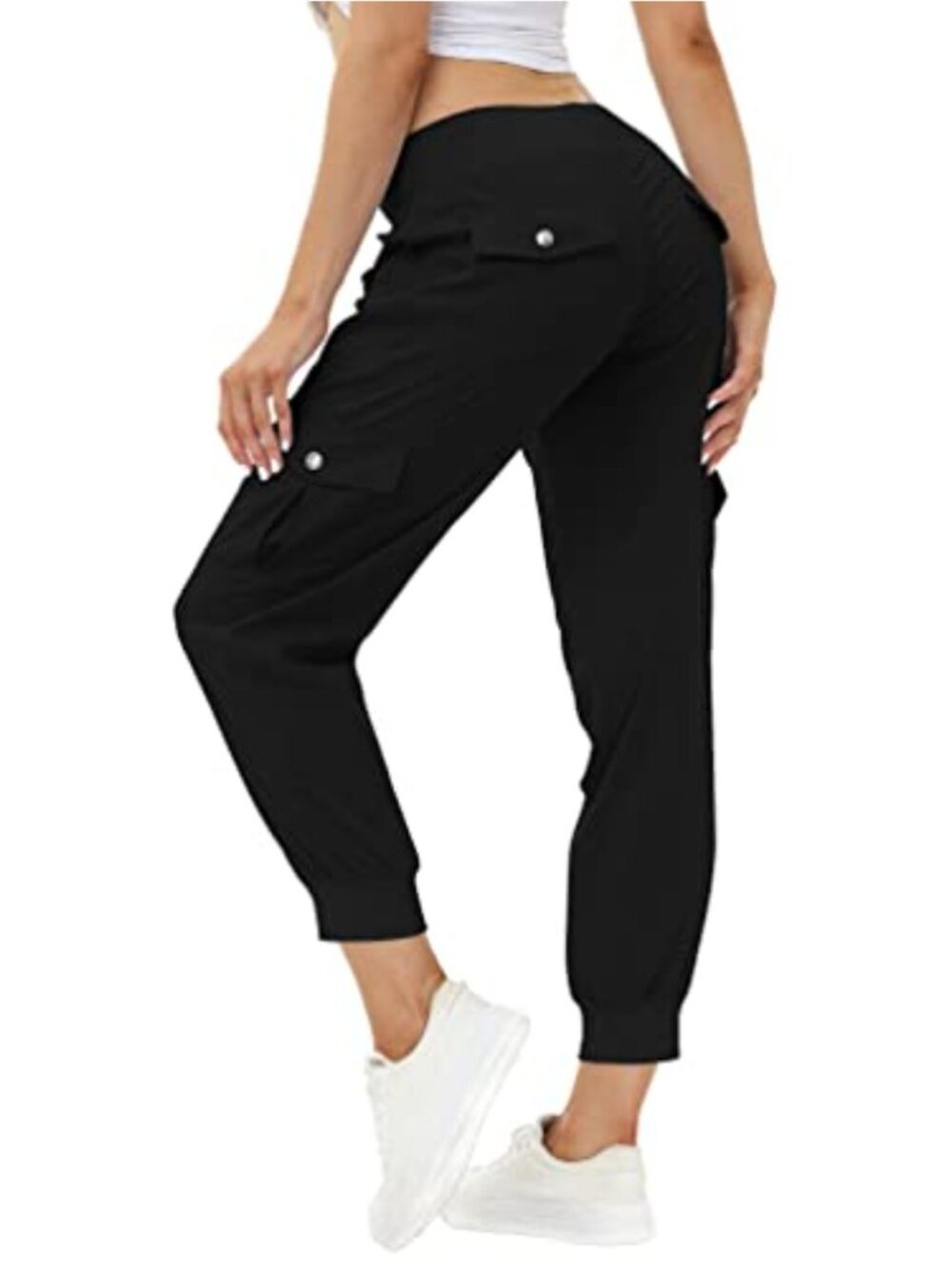 Women's Cargo Hiking Capris Lightweight Quick Dry Pants with Pockets